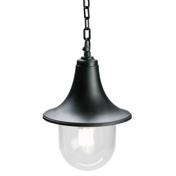 [S-SOV448/06] Sospensione E27 Nero - Lampada in Termoplastico Trasparente - Altezza Max 150mm - Potenza Massima 60W
