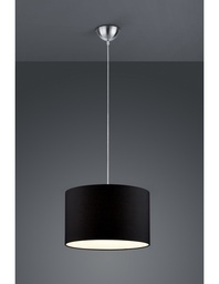 [S-TRIO303300102] Sospensione Hotel con Paralume Nero Ø40 cm
