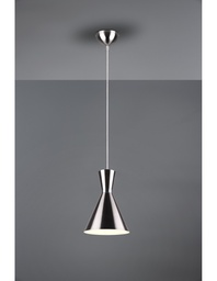[S-TRIOR30781007] Sospensione doppio cono nichel opaco Enzo - Trio Lighting