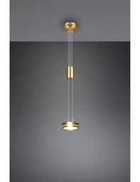 [S-TRIO326510108] Sospensione Moderna Disco Led Franklin Ottone