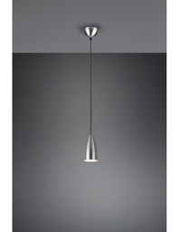 [S-TRIOR30691007] Sospensione Singola Farin Cono Nichel  Ø10 cm Trio Lighting