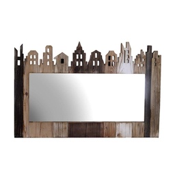[S-V3314400000] Specchio Legno Naturale Casette 78,5x51,5x2,5 cm