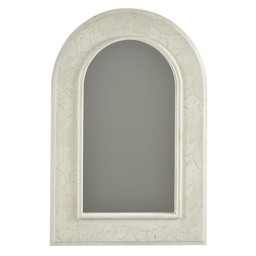 [S-V3306160000] Specchio in legno crema cm40x2h60
