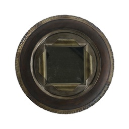[S-V3313940000] Specchio Metallo Pneumatico Nero cmø41x10