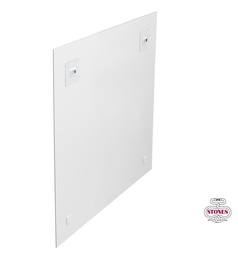 [S-QU/329] Stampa su vetro multicolor, 2.6cm x 60cm x 60cm, con tela di carta e telaio in vetro temperato