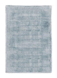 [S-B0601533] Tappeto Rashmi Azzurro 140x200 - Fronte in Viscosa, Retro in Cotone