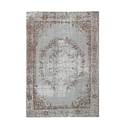 [S-B0608070] Tappeto cotone azzurro Siria cm 140 x 200