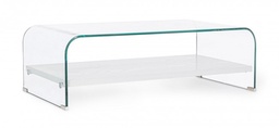 [S-B0734027] Tavolino 2P Line Wood Bianco 110X55