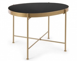 [S-B0746291] Tavolino Rashida Oro 63x46 - Eleganza e Stile per il tuo Salotto