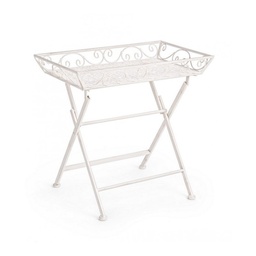 [S-B0720455] Tavolino rettangolare classico in metallo Emily