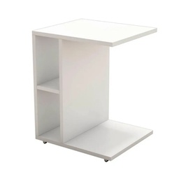 [97149] Tavolino da divano Newceylin porta computer vani a giorno  bianco