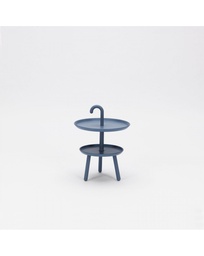 [S-OM/262/GR] Tavolino da esterno in polipropilene, grigio, Ø.41 x 55 cm