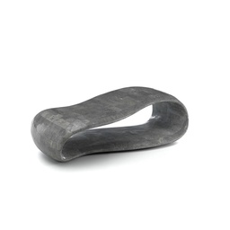 [S-FS/182/GS] Tavolino moderno in pietra grigia con struttura interna in melaminico marino, 123x60x34 cm