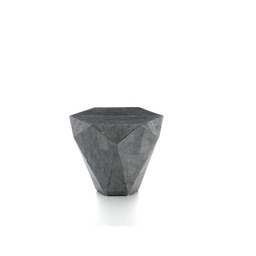 [S-FS/178/GS] Tavolino moderno in pietra grigia, 60x60x50 cm
