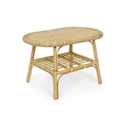 [S-B0691602] Tavolino per esterno in Rattan INES 80x50x h50 cm