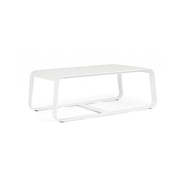 [S-B0663108] Tavolino per esterno in alluminio bianco MERRIGAN 105x62x h38 cm