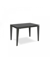 [S-OM/312/GR] Tavolo allungabile in ceramica grigio grafite, 120-170 x 80 x 76 cm