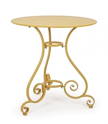 [S-B0802862] Tavolo Etienne Ocra D70 in Acciaio Trattato per Esterno