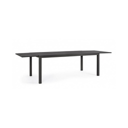 [S-B0662920] Tavolo da esterno allungabile in alluminio antracite HILDE 200-300x100xh75 cm