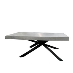 [S-FZ97704] Tavolo allungabile Iron Gondar 160x90 beton