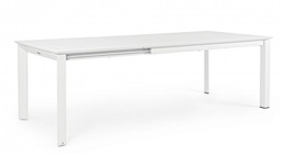 [S-B0662276] Tavolo Allungabile Giardino Konnor Bianco - Dimensioni: 160-240 cm x 100 cm x 76 cm