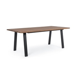 [S-B0806910] Tavolo arredo  legno naturale Oslo cm 200 x 100