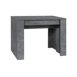 [S-FZ93872] Tavolo consolle allungabile Cemento BAKU 78x54/252x h78 cm