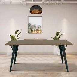 [S-FZ96411] Tavolo da pranzo Yutan 180x100 cm rovere