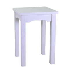 [S-V8041070000] Tavolo esposizione Nantes in legno bianco quadrato - Dimensioni: 50x50x50 cm