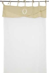 [S-V9121050000] Tenda bianca con balza beige cu-2092 140 x 260 cm