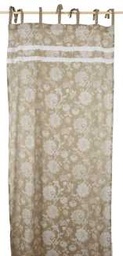[S-V9156930000] Tenda damascata con pizzo, 105 x 280 cm