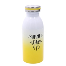 [S-V1501370000] Termos tondo giallo in acciaio 0,3L cm6,8x4,8h17,9