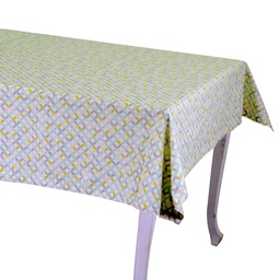 [S-V7904540000] Tovaglia rettangolare verde chiaro hem cm140x180