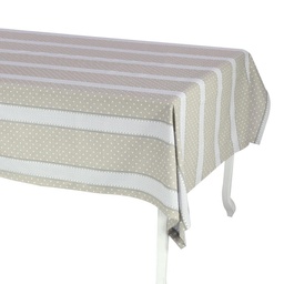 [S-V7919510000] Tovaglia romantica beige rettangolare 140x180 cm