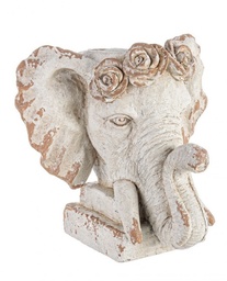[S-B0780277] Vaso Testa Elefante Magnesia h43  Cod.0780277