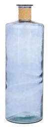 [S-B0202696] Vaso in Vetro Riciclato Blu Cobalto H79