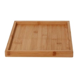 [S-V5036080000] Vassoio in Bambù Naturale Quadro 20x20 cm