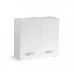 [S-A10415] Pensile  componibile per cucina Bianco Frassinato 2 ante Cm 80x32xH 72
