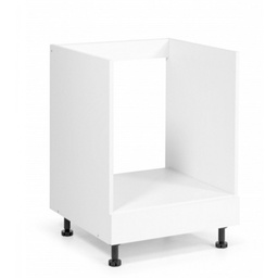 [S-A10189] Cassa per forno in legno nobilitato bianco h.82x60x59