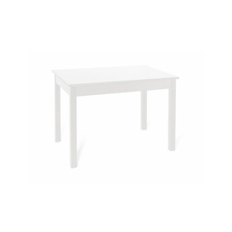 [S-A10002] Tavolo da pranzo Bianco Frassinato  in legno nobilitato cm 70x110