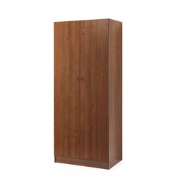 [S-A10543] Armadio da camera 2 ante noce antico Cm 90x60xh 180