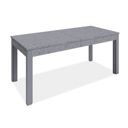 [S-A18329] Tavolo allungabile in legno nobilitato grigio cemento 160/320x90 cm