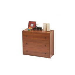 [SA-A10024] Como' Maxi 3 Cassetti in Legno Nobilitato Noce Antico H.81x L.91x P.45 cm