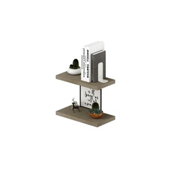 [SA-AZ25321] Coppia Mensole a Muro Colore Argilla H2,2x45x23cm