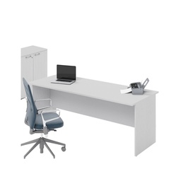 [SA-AZ26502] Scrivania da ufficio bianca H74x200x80cm