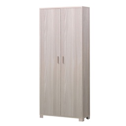 [SA-A747OLOLK] Armadio Multiuso Slim Due Ante Otto Ripiani Olmo Chiaro 83x29x h190 cm