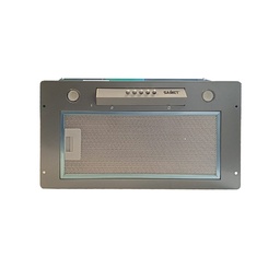 [96814] Cappa aspirante sottopensile da incasso grigio 49,5x28 cm