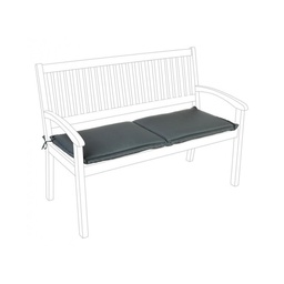[SA-B0806367] Cuscino per panca a due posti da esterno antracite - Dimensioni: 115x47x3 cm