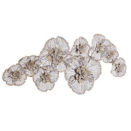 [SA-B0181857] Decorazione floreale da parete in ferro Aurum 115x54 cm