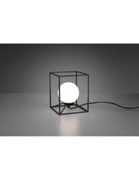 [SA-TRIOR50401032] Lampada da Tavolo Gabbia 14x14 cm Nero Opaco